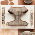 Load image into Gallery viewer, Cocopup London - Pup Plaid Adjustable Neck Harness - Teddy DogWear