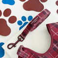 Load image into Gallery viewer, Cocopup London - Mulberry Plaid Lead - Teddy DogWear