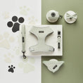 Load image into Gallery viewer, Cocopup London – Adjustable Neck Harness – Sage Tweed - Teddy DogWear