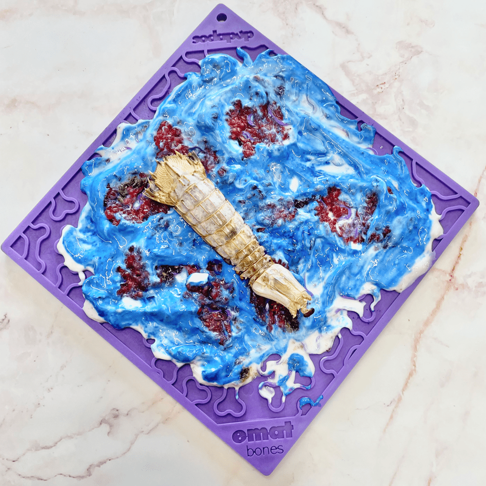 Soda Pup - Bones Emat Enrichment Lick Mat - Teddy DogWear