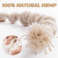 Load image into Gallery viewer, Natural Hemp Dog Rope Chew Toy - Teddy DogWear
