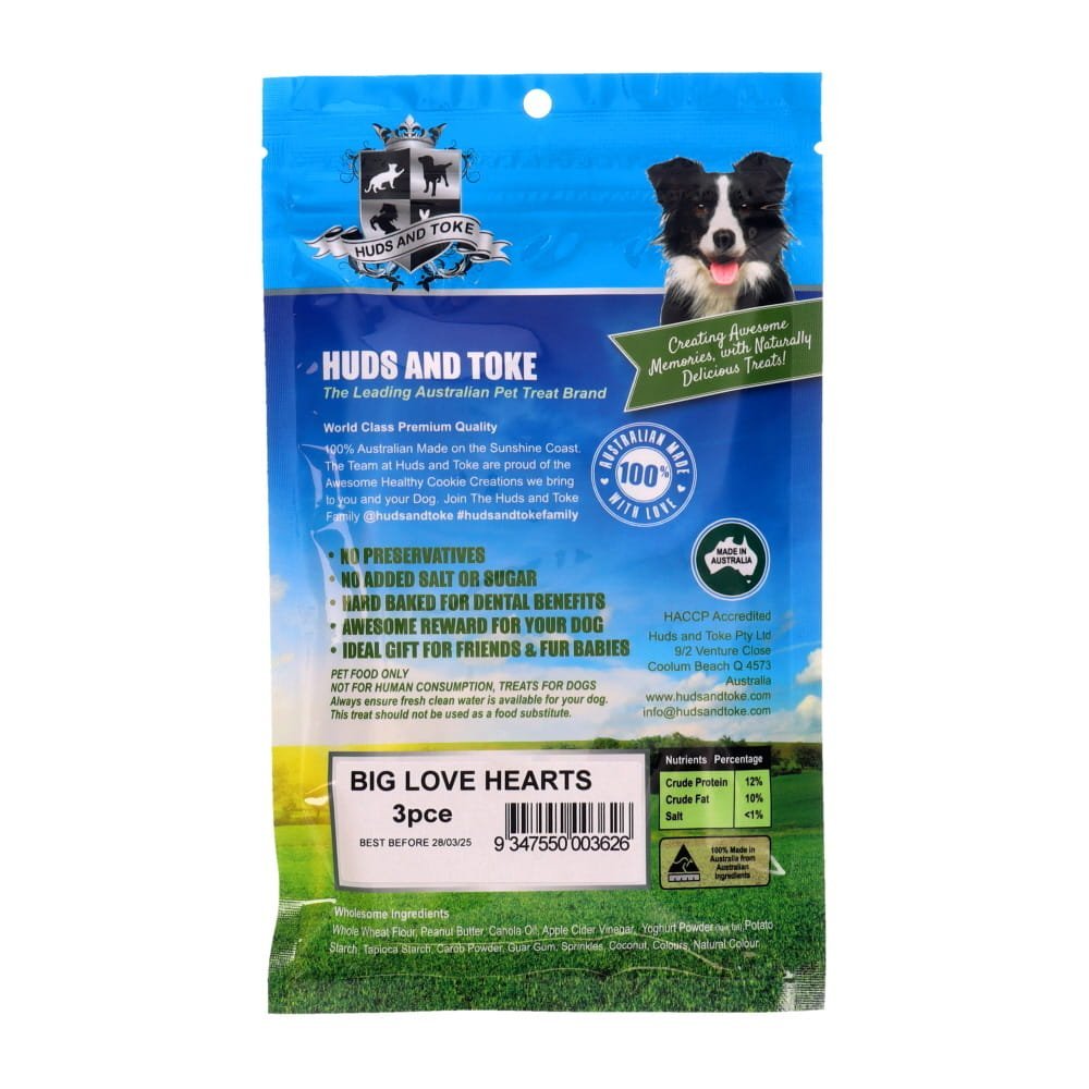 Huds and Toke – Big Doggy Love Hearts - Teddy DogWear