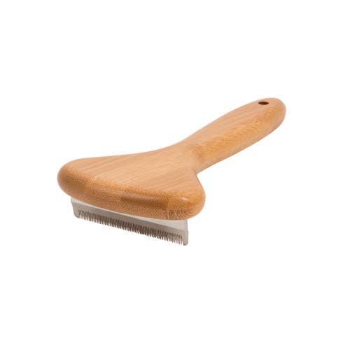 Essential Dog - Natural Bamboo Dog Deshedding Tool: Cats & Dogs - Teddy DogWear