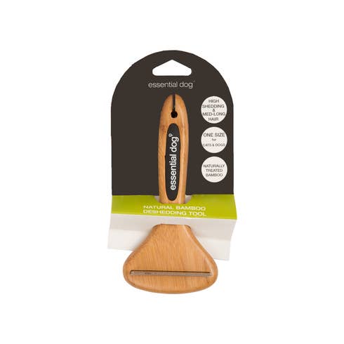 Essential Dog - Natural Bamboo Dog Deshedding Tool: Cats & Dogs - Teddy DogWear