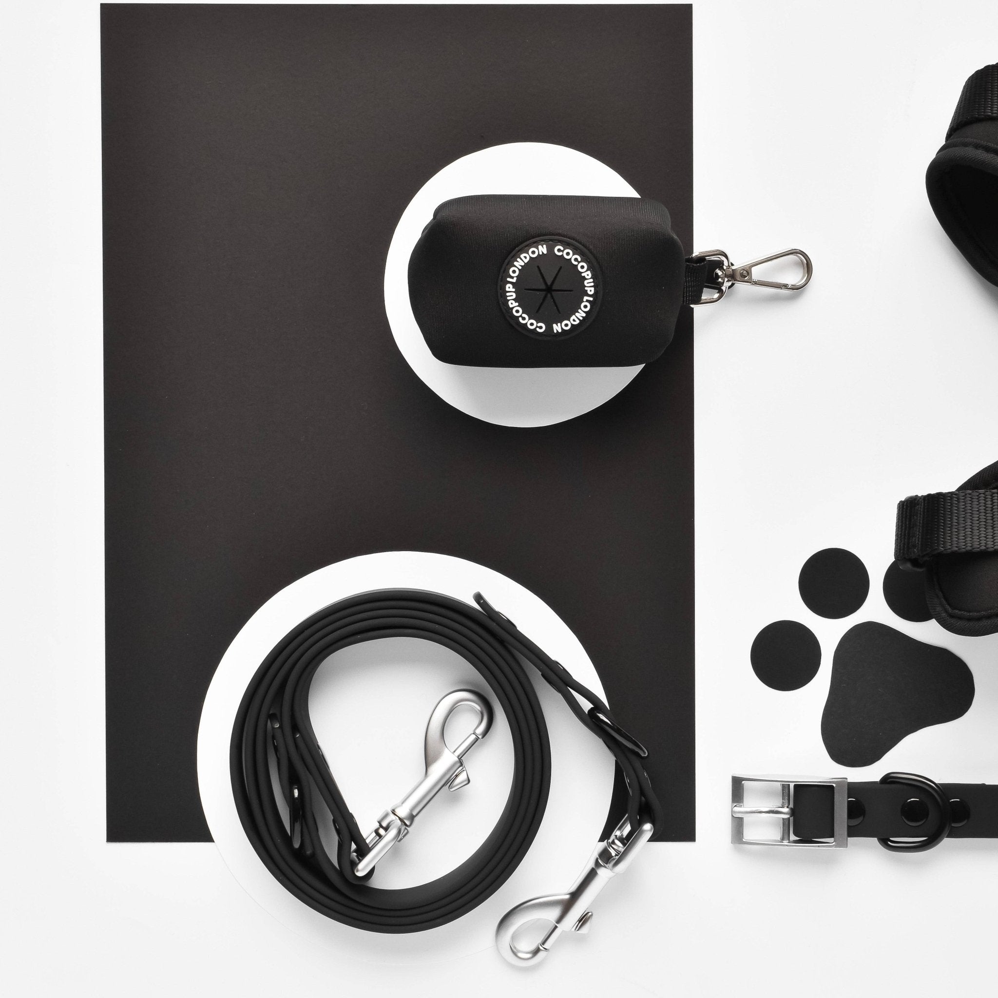 Cocopup London - NAKD Poop Bag Holder - Liquorice - Teddy DogWear