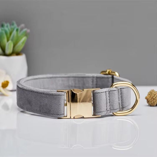 Soft Velvet Personalized Collar - Teddy DogWear