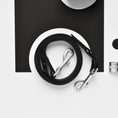 Load image into Gallery viewer, Cocopup London NAKD dog lead in liquorice black, premium leather dog leash"

