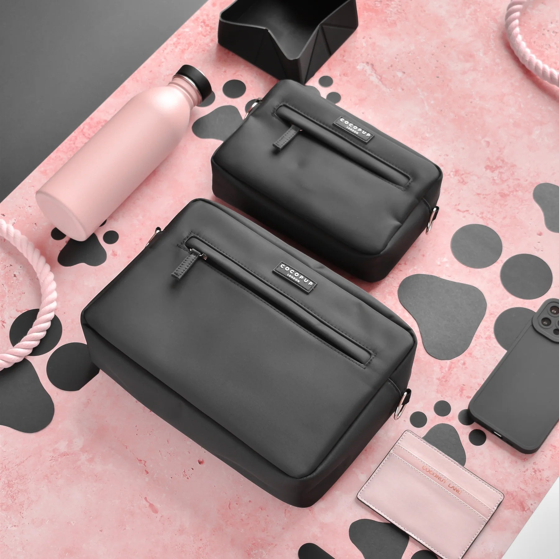 Cocopup London – Dog Walking Bag – Black - Teddy DogWear