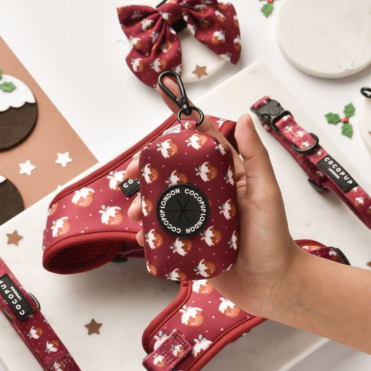 Cocopup London – Poop Bag Holder – Woofmas Pudding - Teddy DogWear