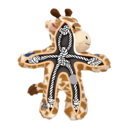 KONG Wild Knots Giraffe Tug & Snuggle Plush Dog Toy - Teddy DogWear