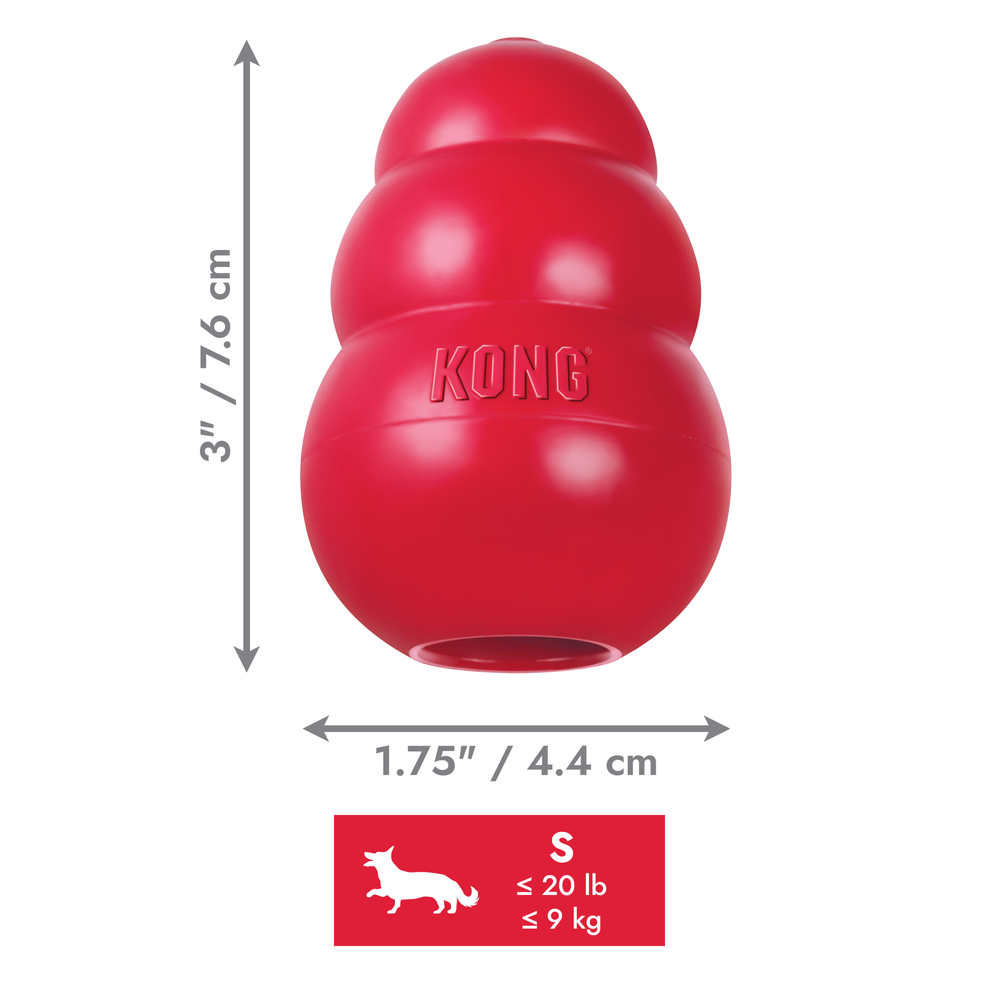 KONG Classic Small - Teddy DogWear
