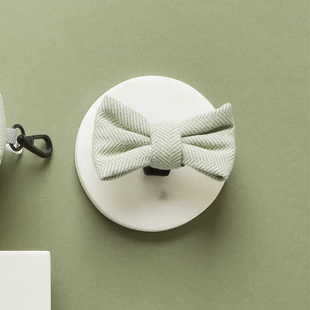 Cocopup London – Bow Tie – Sage Tweed - Teddy DogWear