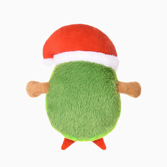 Hugsmart – Happy Woofmas – Santa Avocado - Teddy DogWear