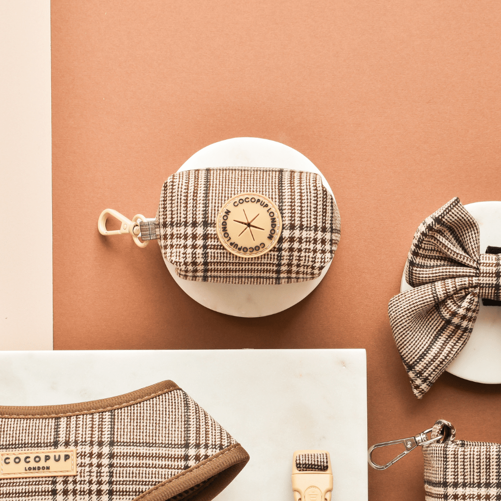 Cocopup London - Pup Plaid Poop Bag Holder - Teddy DogWear