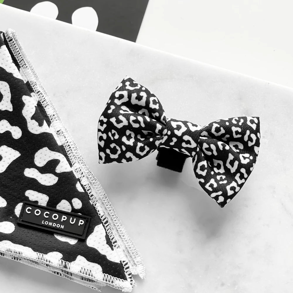 Cocopup London – Bow Tie – Black Leopard - Teddy DogWear