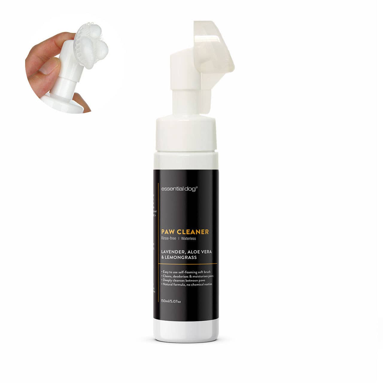 Essential Dog - Rinse Free Dog Paw & Body Cleaner (Lavender & Lemongrass) - Teddy DogWear