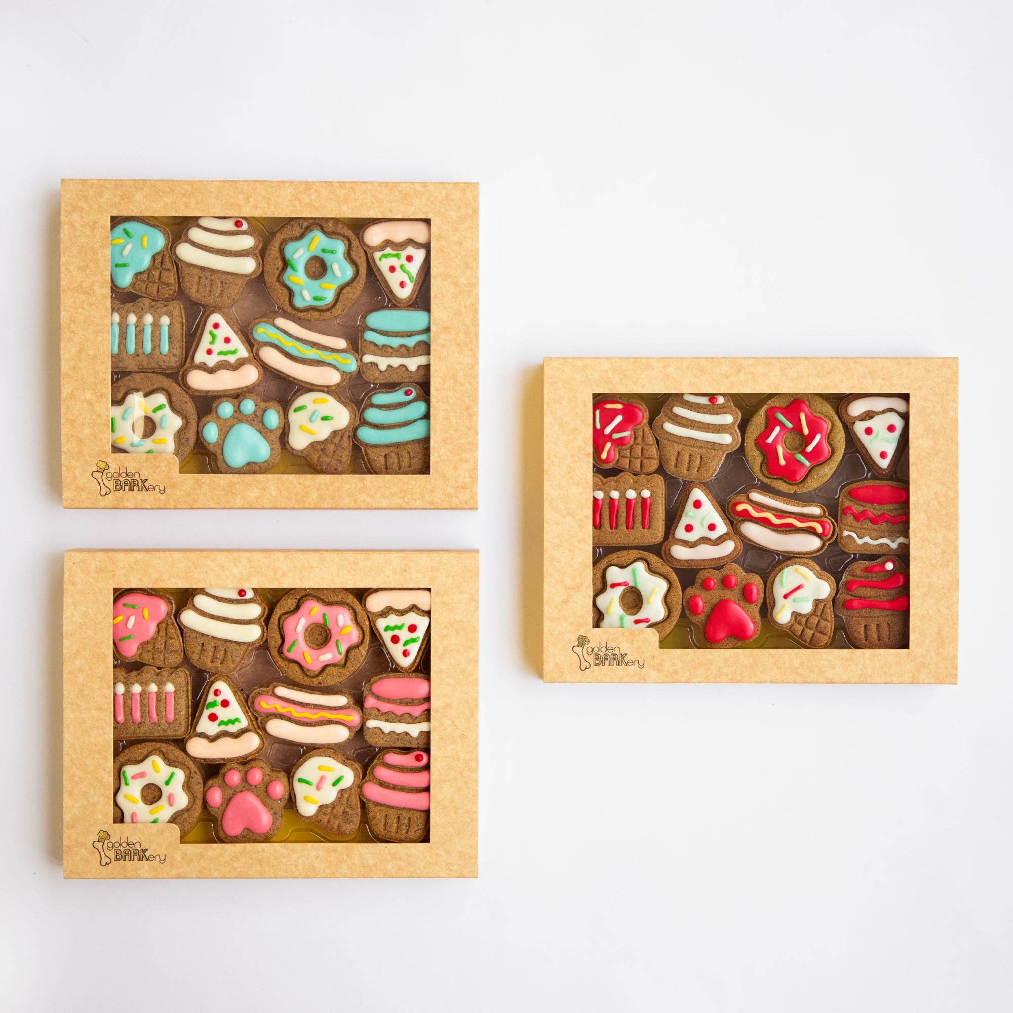 Golden Barkery - Dog Biscuits - Celebration Box - Teddy DogWear