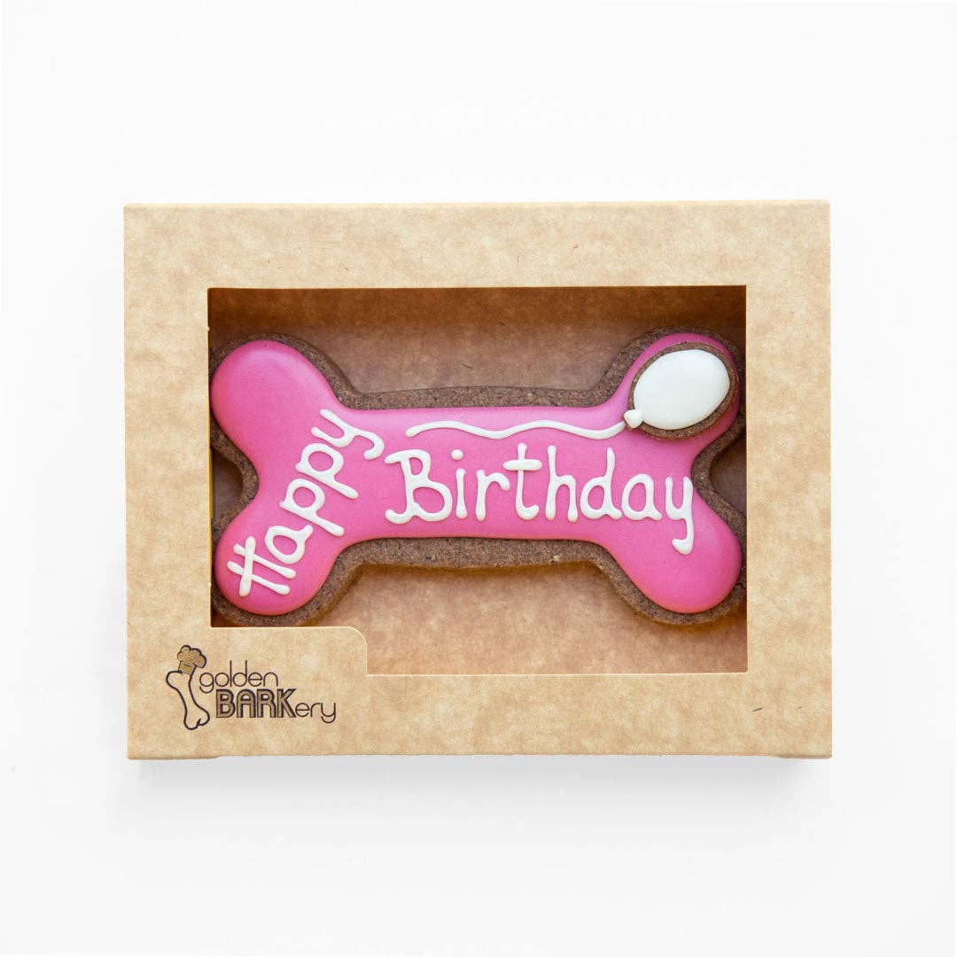 Golden Barkery - Dog Biscuits - Happy Birthday Dog Bone - Teddy DogWear