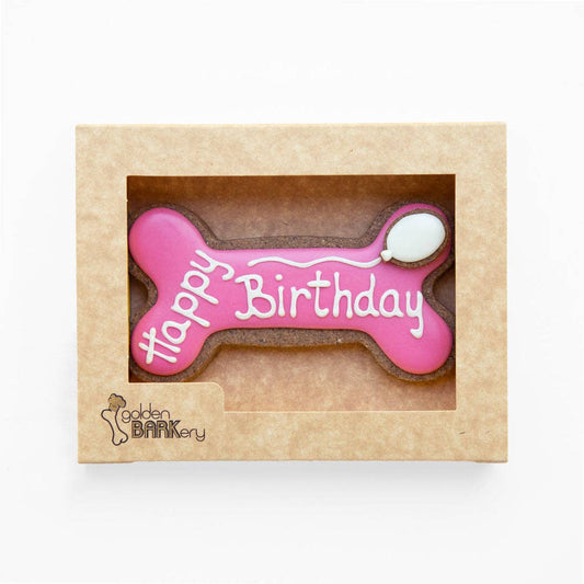 Golden Barkery - Dog Biscuits - Happy Birthday Dog Bone - Teddy DogWear