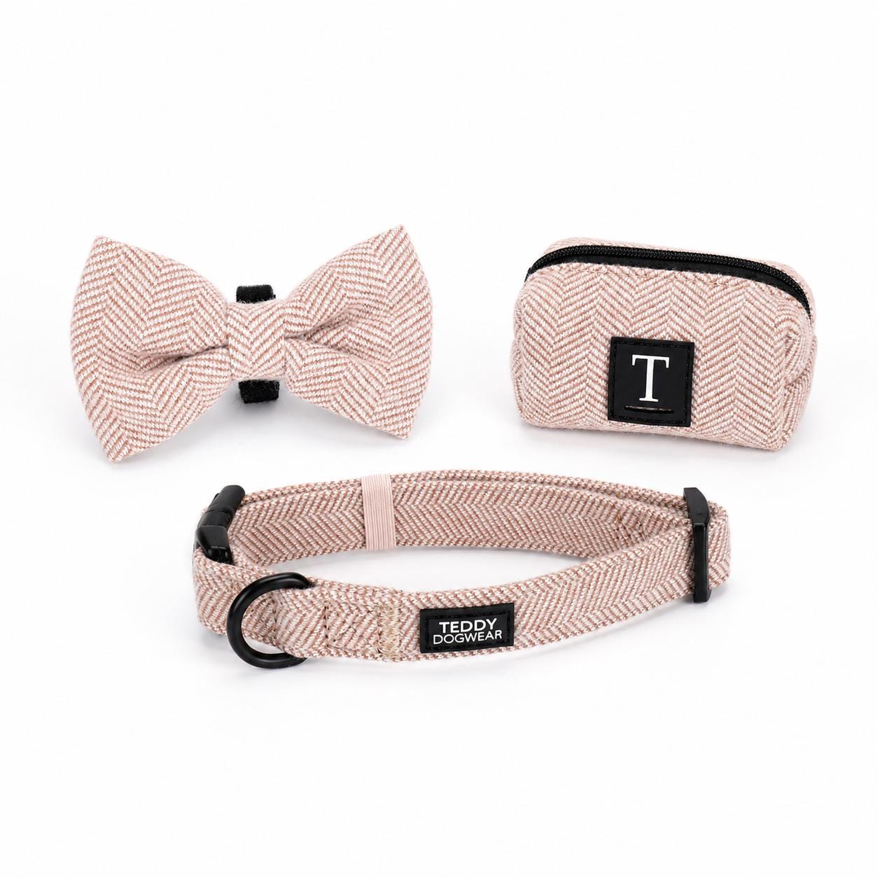 Premium Dog Harness Collar Lead Bow Tie