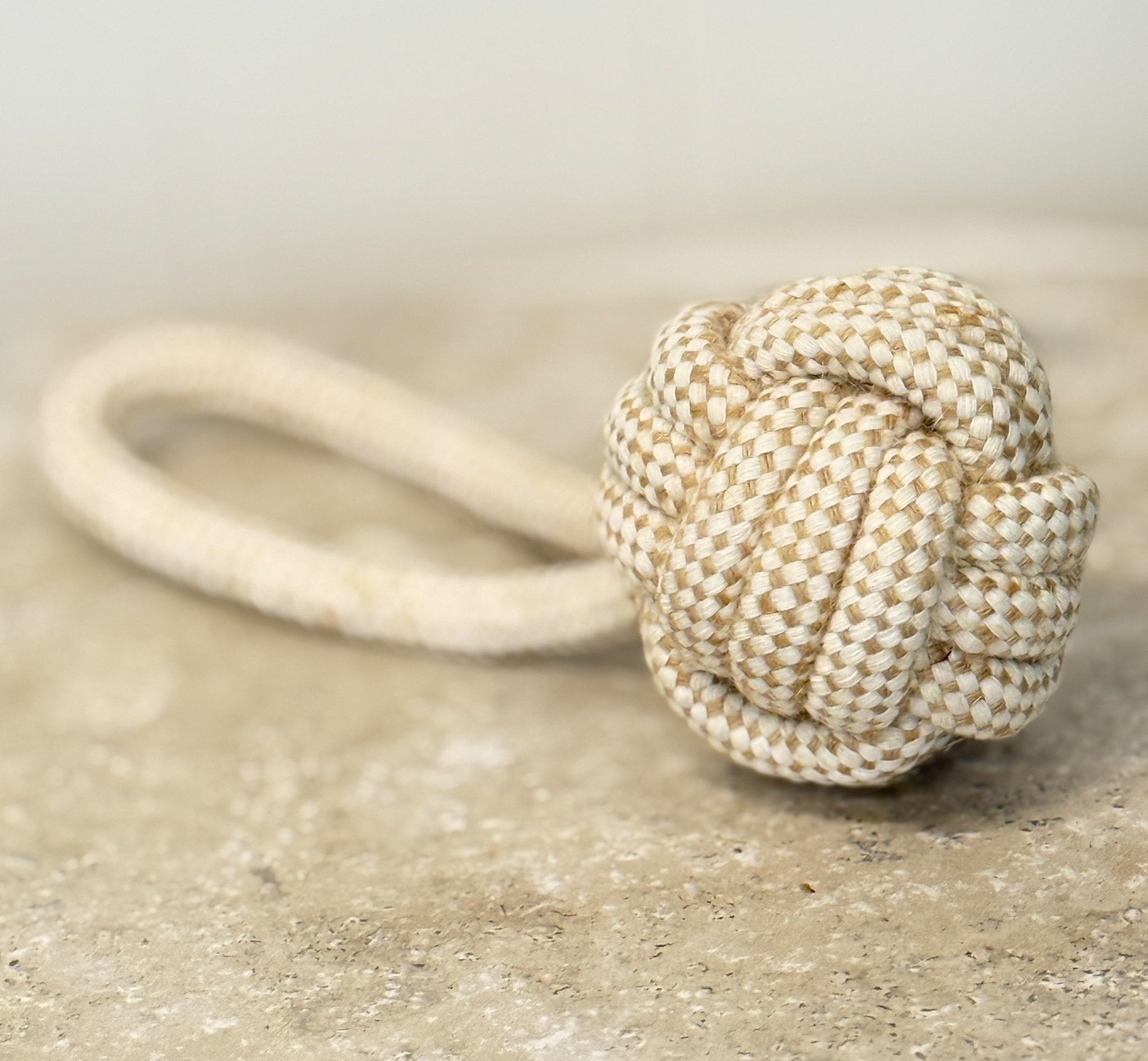 Natural Hemp Dog Rope Chew Toy - Teddy DogWear
