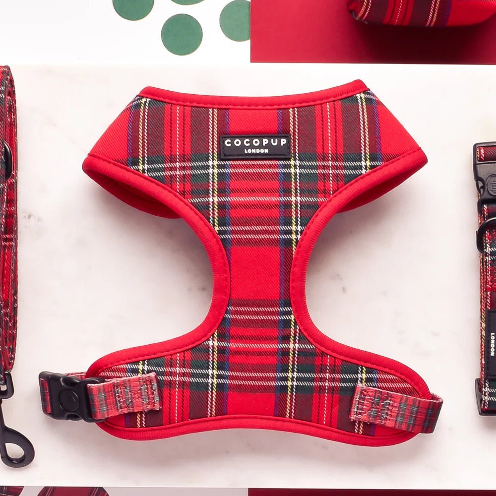 Cocopup London – Adjustable Neck Harness – Tartan - Teddy DogWear