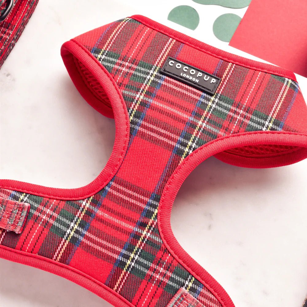 Cocopup London – Adjustable Neck Harness – Tartan - Teddy DogWear
